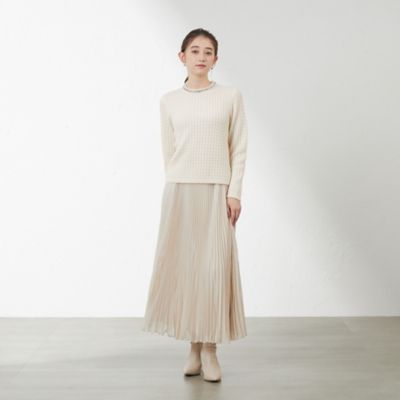 【ＷＥＢ・一部店舗限定】【ＡＴＥＬＩＥＲ　ＣＯＬＬＥＣＴＩＯＮ】ビジューニットプルオーバー（Ｖ５Ｎ７４４４１＿＿）