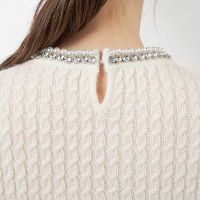 【ＷＥＢ・一部店舗限定】【ＡＴＥＬＩＥＲ　ＣＯＬＬＥＣＴＩＯＮ】ビジューニットプルオーバー（Ｖ５Ｎ７４４４１＿＿）