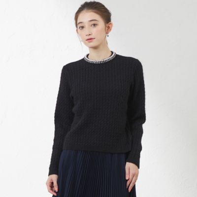 【ＷＥＢ・一部店舗限定】【ＡＴＥＬＩＥＲ　ＣＯＬＬＥＣＴＩＯＮ】ビジューニットプルオーバー（Ｖ５Ｎ７４４４１＿＿）