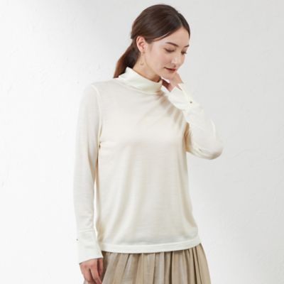 AMACA (Women)/アマカ ウール天竺カットソープルオーバー(V5P04449__)