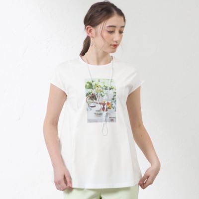 ＜AMACA (Women)＞【Ａｎｎｉｖｅｒｓａｒｙ　Ｐｉｅｃｅ】ｍｉｎ　ｅｔ　ｍａｘｉ　コラボＴシャツ（Ｖ５Ｐ０４５５２＿＿）