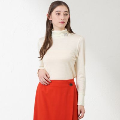 ＜AMACA (Women)＞バンデーラ天竺ハイネックカットソー（Ｖ５Ｐ０５６４４＿＿）