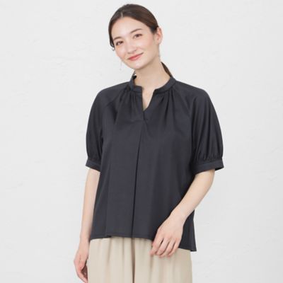 プレーティングシルケットパフスリーブプルオーバーカットソー（Ｖ５Ｐ０９３６６＿＿）