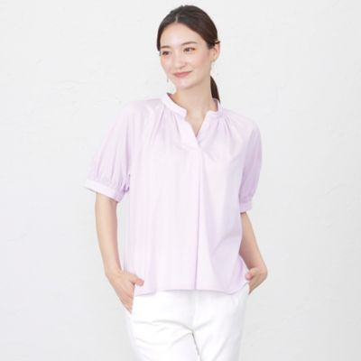 プレーティングシルケットパフスリーブプルオーバーカットソー（Ｖ５Ｐ０９３６６＿＿）