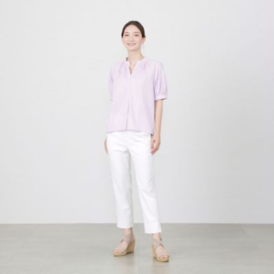 プレーティングシルケットパフスリーブプルオーバーカットソー（Ｖ５Ｐ０９３６６＿＿）