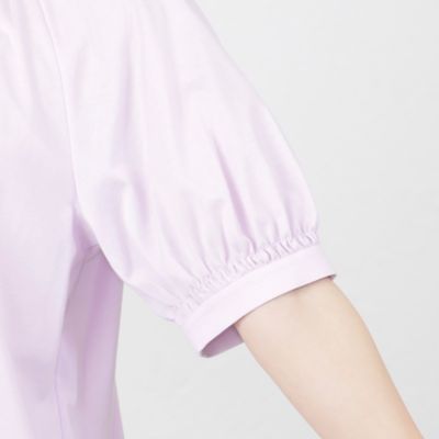 プレーティングシルケットパフスリーブプルオーバーカットソー（Ｖ５Ｐ０９３６６＿＿）