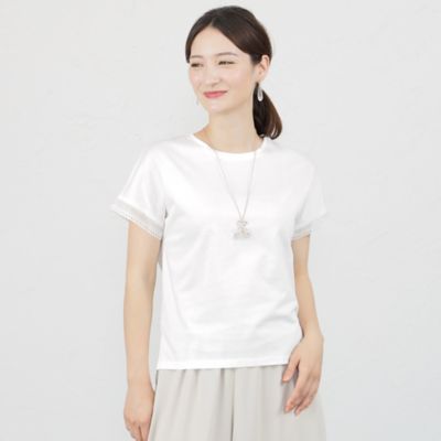 ＜AMACA (Women)＞ロイヤルクールクルーネックカットソー（Ｖ５Ｐ１２３７１＿＿）
