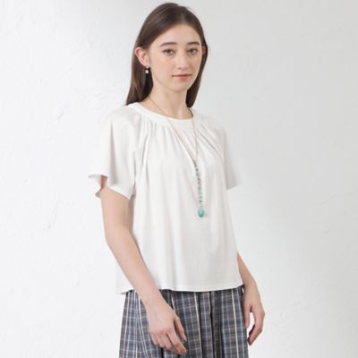＜AMACA (Women)＞バイオシルケットスムースカットソー（Ｖ５Ｐ１３５６６＿＿）