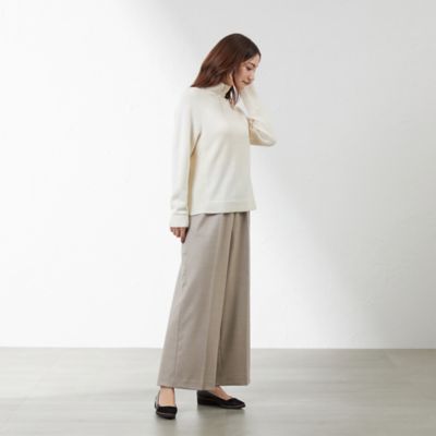 【ＷＥＢ限定カラー】ハイカウントフラノワイドストレートパンツ（Ｖ５Ｒ０４４９０＿＿）