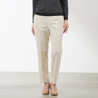 AMACA (Women)/アマカ ニューライジングストレッチテーパードパンツ(V5R04629__) アイボリー02L パンツ・ズボン【三越伊勢丹/公式】