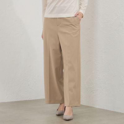 AMACA (Women)/アマカ ニューライジングストレッチセミワイドパンツ(V5R05629__) ベージュ40L パンツ・ズボン【三越伊勢丹/公式】