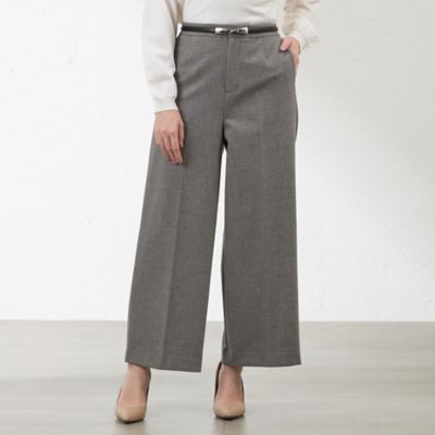 AMACA (Women)/アマカ ニューライジングストレッチセミワイドパンツ(V5R05629__) ベージュ42L パンツ・ズボン【三越伊勢丹/公式】