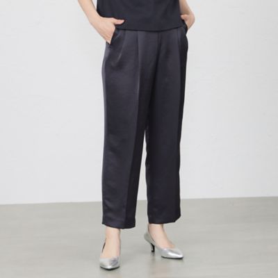 【ＷＥＢ・一部店舗限定】【ＡＴＥＬＩＥＲ　ＣＯＬＬＥＣＴＩＯＮ】トリアセテートリライムサテンパンツ（Ｖ５Ｒ１０３６５＿＿）