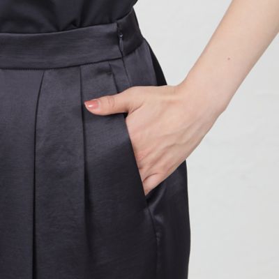 【ＷＥＢ・一部店舗限定】【ＡＴＥＬＩＥＲ　ＣＯＬＬＥＣＴＩＯＮ】トリアセテートリライムサテンパンツ（Ｖ５Ｒ１０３６５＿＿）
