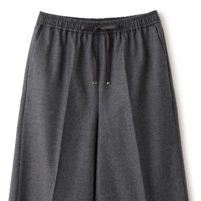 【ＷＥＢ限定サイズ】ハイカウントフラノワイドストレートパンツ　※股下長め（Ｖ５Ｒ６０４５０＿＿）