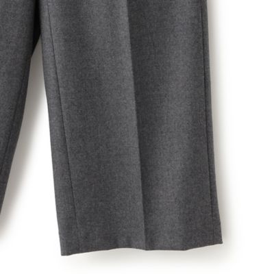 【ＷＥＢ限定サイズ】ハイカウントフラノワイドストレートパンツ　※股下長め（Ｖ５Ｒ６０４５０＿＿）