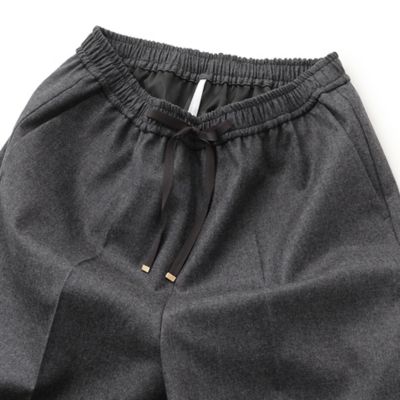 【ＷＥＢ限定サイズ】ハイカウントフラノワイドストレートパンツ　※股下長め（Ｖ５Ｒ６０４５０＿＿）