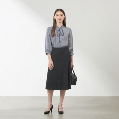 【新品未使用】TOAC トアック フレアコート モカ M シャークストレッチフレアスカート（V5S05605＿＿