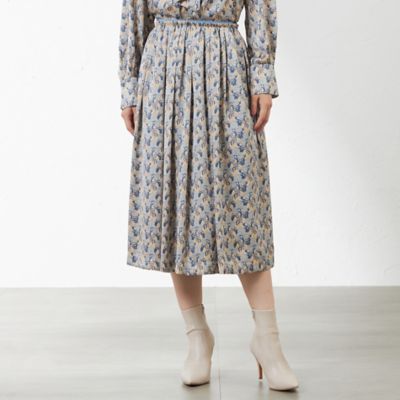 ＜AMACA (Women)＞【ＬＩＢＥＲＴＹ】　ＭＩＳＳ　ＭＡＵＤ　ギャザースカート（Ｖ５Ｓ０７４２０＿＿）