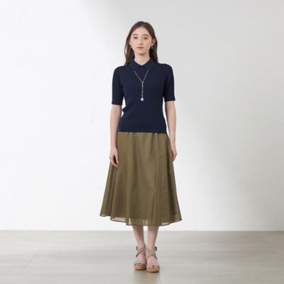 【ＷＥＢ・一部店舗限定】ポリエステルオーガンジーフリルスカート（Ｖ５Ｓ０７５８０＿＿）
