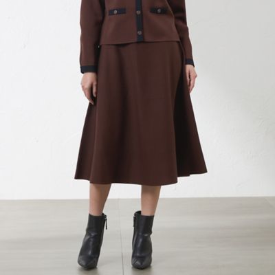 ＜AMACA (Women)＞ミラノリブスカート（Ｖ５Ｓ１０６２３＿＿）