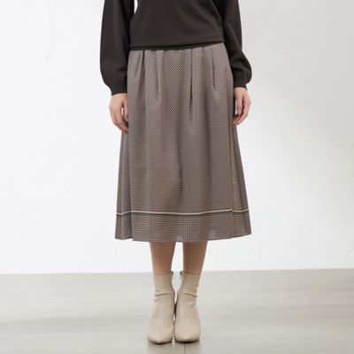 ＜AMACA (Women)＞ダイヤドットパネルスカート（Ｖ５Ｓ１２６３３＿＿）