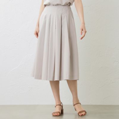 ＜AMACA (Women)＞【８０周年記念アイテム】撥水タイプライター　タックスカート（Ｖ５Ｓ１９１６１＿＿）