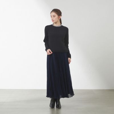 【ＷＥＢ・一部店舗限定】【ＡＴＥＬＩＥＲ　ＣＯＬＬＥＣＴＩＯＮ】ジョーゼットプリーツスカート（Ｖ５Ｓ７３４４２＿＿）