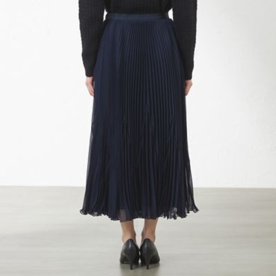 【ＷＥＢ・一部店舗限定】【ＡＴＥＬＩＥＲ　ＣＯＬＬＥＣＴＩＯＮ】ジョーゼットプリーツスカート（Ｖ５Ｓ７３４４２＿＿）