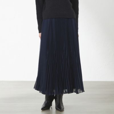 【ＷＥＢ・一部店舗限定】【ＡＴＥＬＩＥＲ　ＣＯＬＬＥＣＴＩＯＮ】ジョーゼットプリーツスカート（Ｖ５Ｓ７３４４２＿＿）