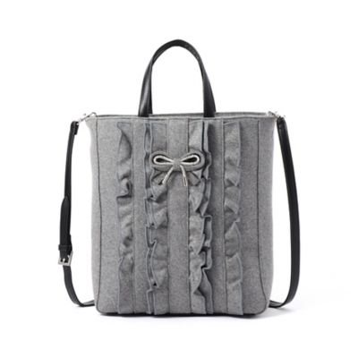 ＜TO BE CHIC (Women)＞リュバンバーティカルフリル　トートバッグ（Ｗ５１１２２３１＿＿）