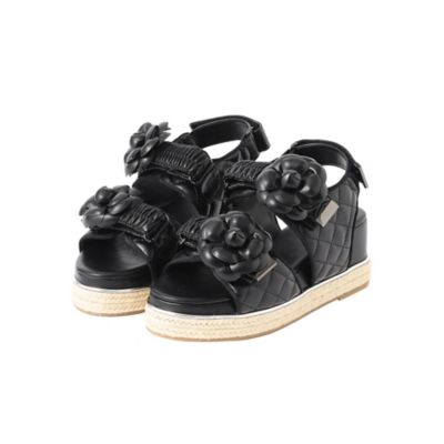 ＜TO BE CHIC (Women)＞カメリアモチーフ　サンダル（Ｗ５４３９５２７＿＿）