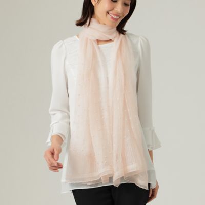 ＜TO BE CHIC (Women)＞パールシアー　ストール（Ｗ５７１０１２９＿＿）