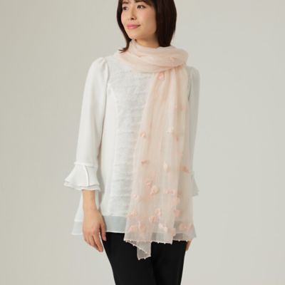 ＜TO BE CHIC (Women)＞リボンシアー　ストール（Ｗ５７１１１３０＿＿）