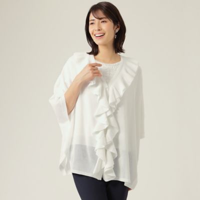 ＜TO BE CHIC (Women)＞フロントフリルニットボレロ（Ｗ５７１７１３６＿＿）