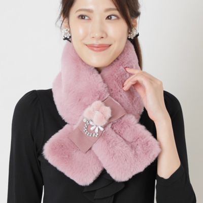フェイクファー ブローチティペット（W5731249＿＿