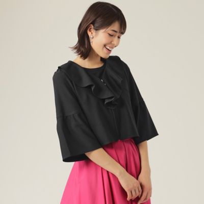 ＜TO BE CHIC (Women)＞【Ｌ】フロントフリルジップボレロ（Ｗ５７９８１３７＿＿）