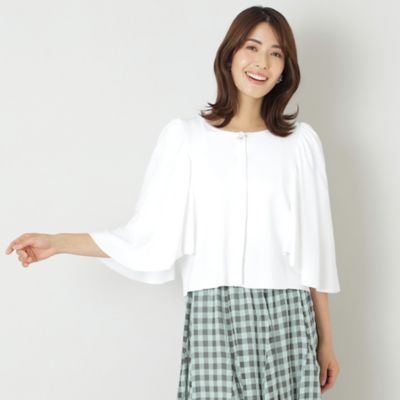 ＜TO BE CHIC (Women)＞【Ｌ】ラッフルスリーブボレロ（Ｗ５７９８３４７＿＿）