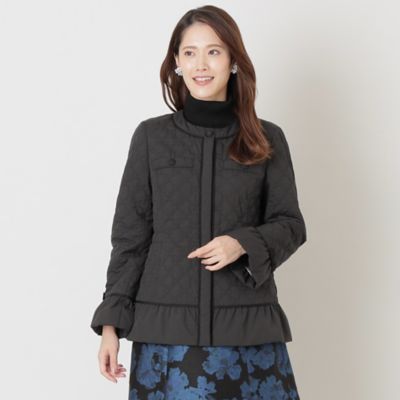 ＜TO BE CHIC (Women)＞光電子キルティングノーカラー　ショートコート（Ｗ５Ａ０１２３１＿＿）