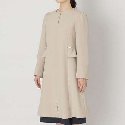 ポリエステルストレッチノーカラー コート（Ｗ５Ａ０２３０６＿＿） | TO BE CHIC (Women)/トゥー ビー シック |  三越伊勢丹オンラインストア・通販【公式】