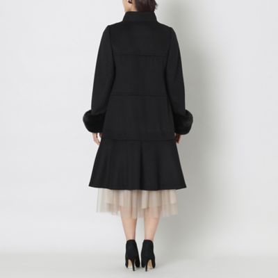 ウールビーバー スタンドアウェーカラーコート（W5B02434＿＿