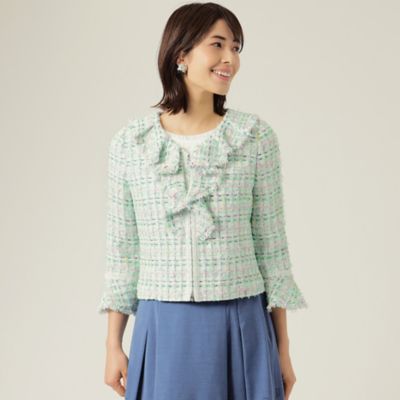 ＜TO BE CHIC (Women)＞カラーファンシーツイード　ジャケット（Ｗ５Ｅ０３１２４＿＿）