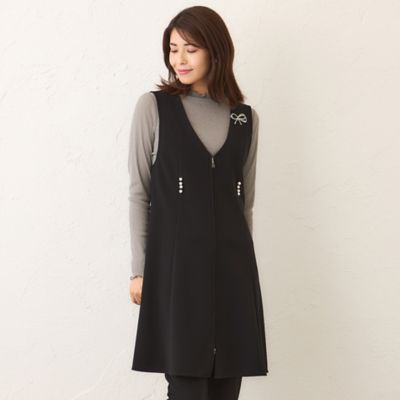 ＜TO BE CHIC (Women)＞マットストレッチダンボール　ロングジレ（Ｗ５Ｅ０３６３０＿＿）