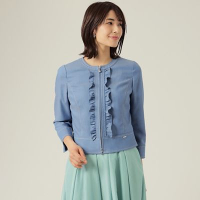 ＜TO BE CHIC (Women)＞ストレッチデニム　ジャケット（Ｗ５Ｅ０４１２６＿＿）
