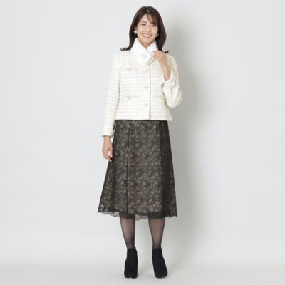 ファンシーツイード ノーカラージャケット（W5E04454＿＿