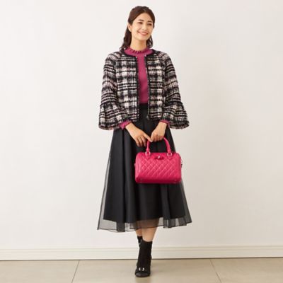 ファンシーツイード ノーカラー ジャケット ファンシーツイードノーカラー ジャケット(ジャケット)｜TO BE