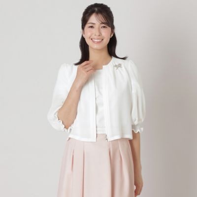 ＜TO BE CHIC (Women)＞ジョーゼット　ショートブルゾン（Ｗ５Ｅ０７５４９＿＿）