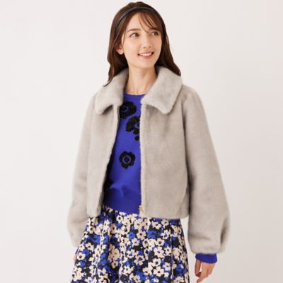 ＜TO BE CHIC (Women)＞フェイクファー　ステンカラーブルゾン（Ｗ５Ｅ１０６０１＿＿）