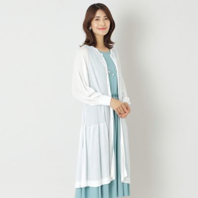 ＜TO BE CHIC (Women)＞セルロースアクリル　ロングカーディガン（Ｗ５Ｆ０４３３８＿＿）