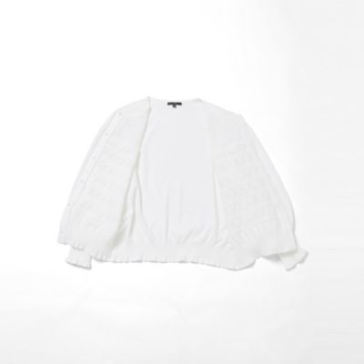 フラワーモチーフ　ニットカーディガン（Ｗ５Ｆ０５１３８＿＿）
